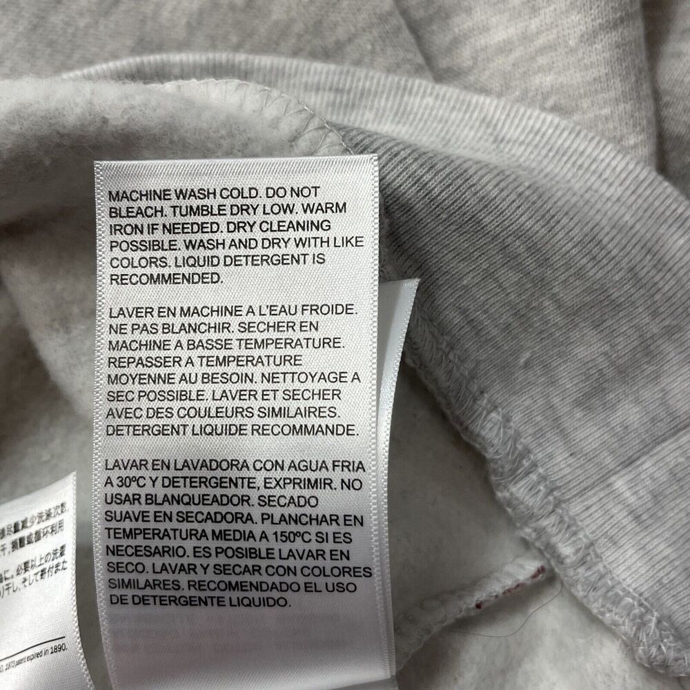 Levi's 3X-Large Sweatshirt Stretch Long Sleeve Grey w/ White Logo Womens New - Picture 8 of 10